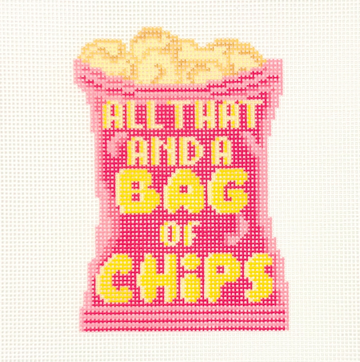 All That and a Bag of Chips Needlepoint Canvas