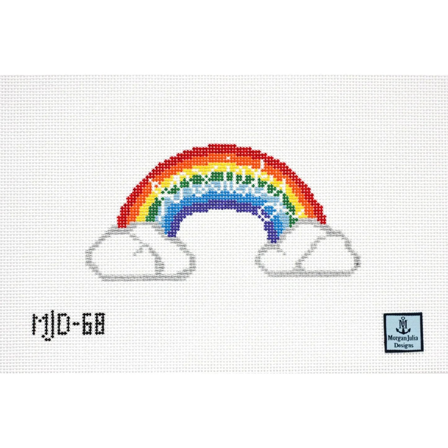 Anxiety Rainbow Needlepoint Canvas