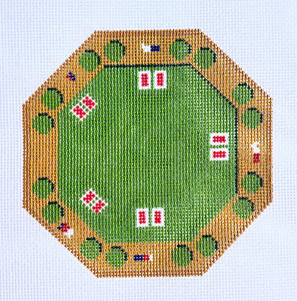 Poker Table Needlepoint Canvas