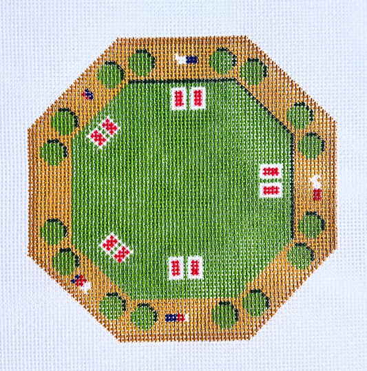 Poker Table Needlepoint Canvas
