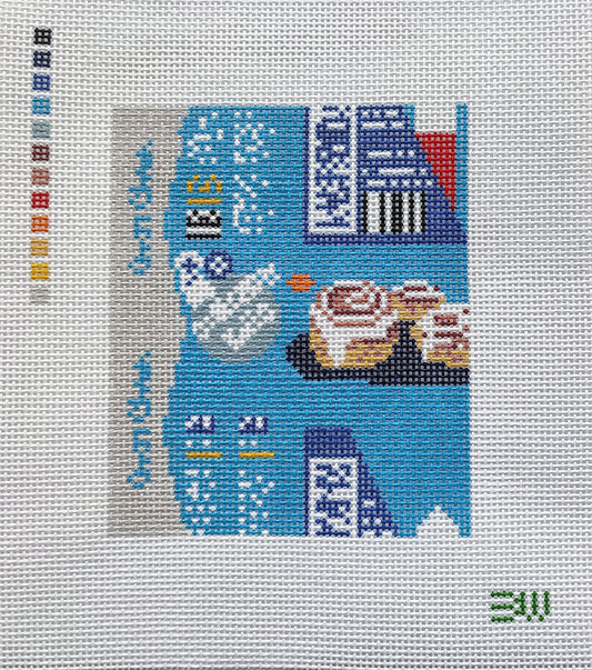 Cinnamon Rolls 3D Needlepoint Canvas