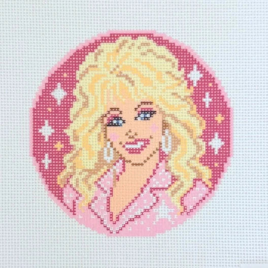 Dolly Forever Round Needlepoint Canvas