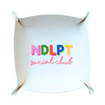 White NDLPT Social Club Valet Tray