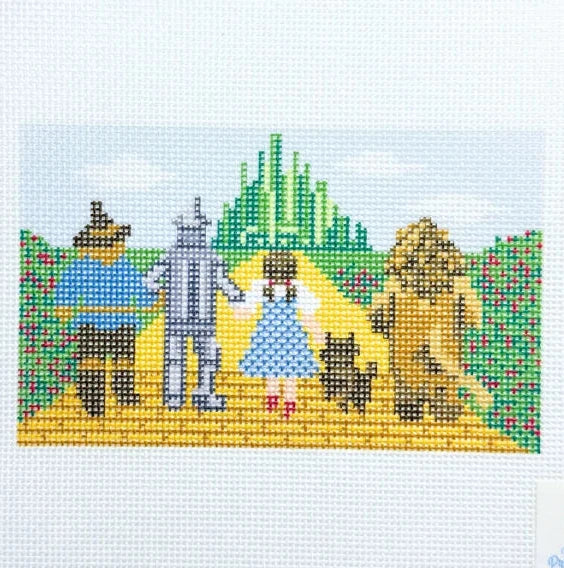 Follow The Yellow Brick Road Needlepoint Canvas
