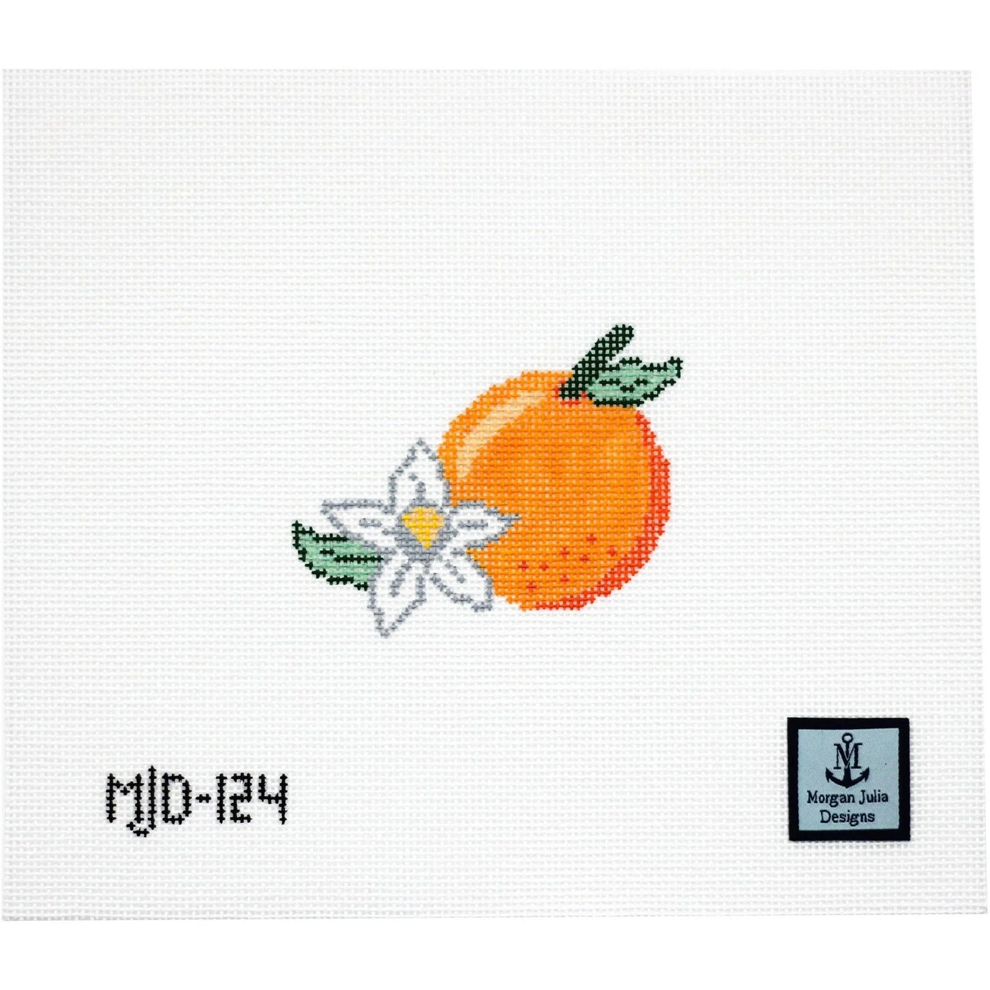 Florida Orange Needlepoint Canvas