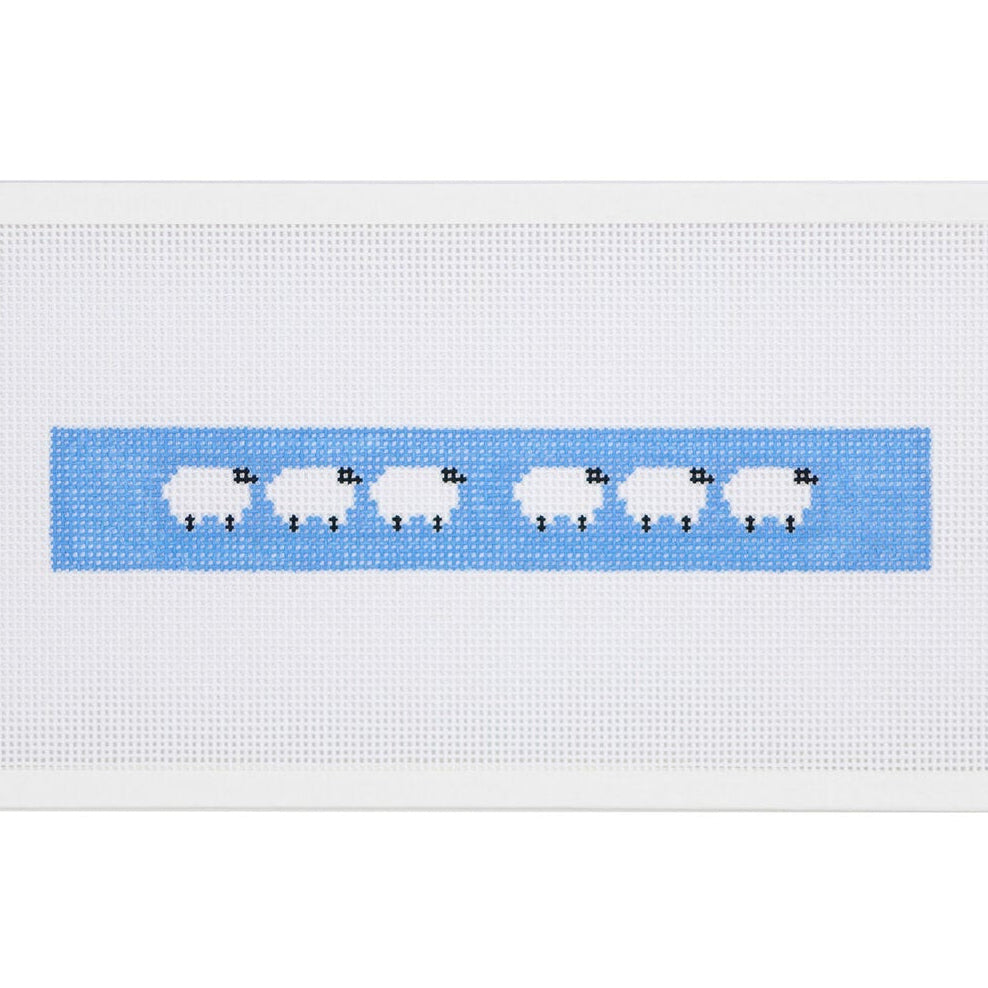 Blue Sheep Fob Needlepoint Canvas
