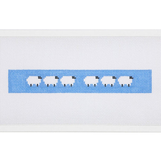 Blue Sheep Fob Needlepoint Canvas