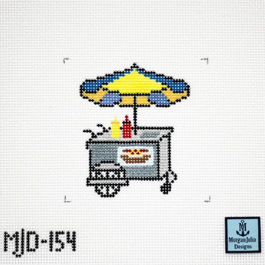 Hot Dog Cart Needlepoint Canvas