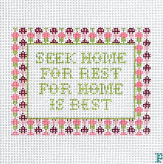 Seek Home for Rest Needlepoint Canvas