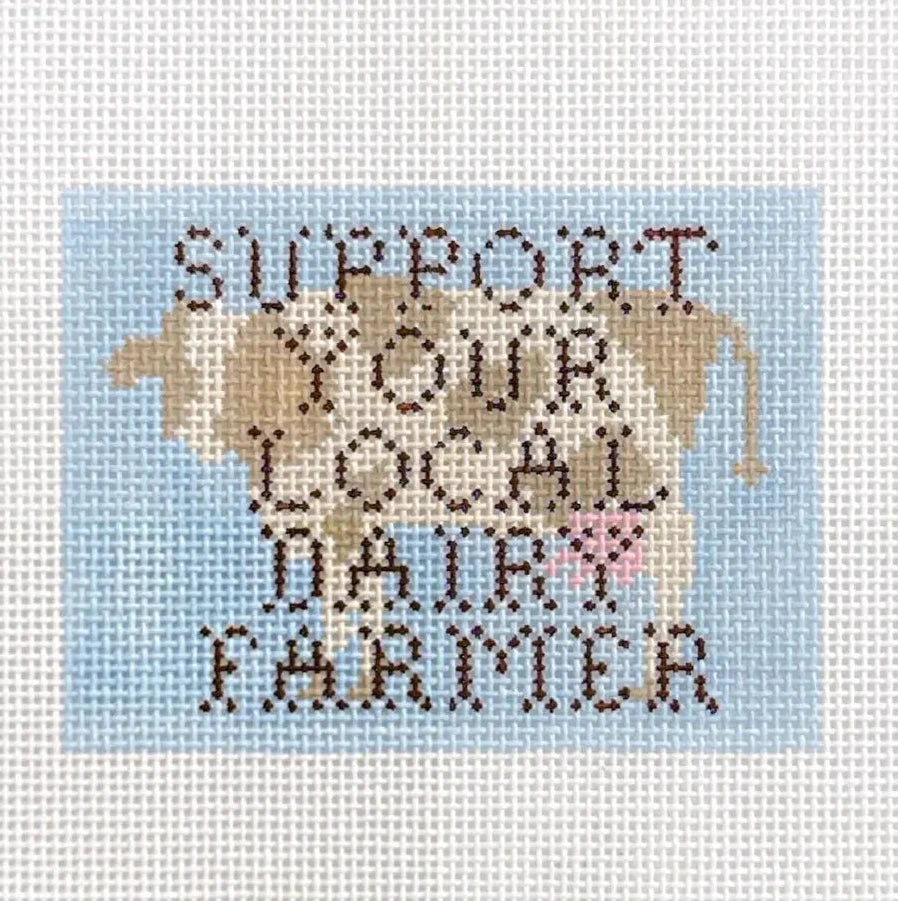 Dairy Farmer Needlepoint Canvas