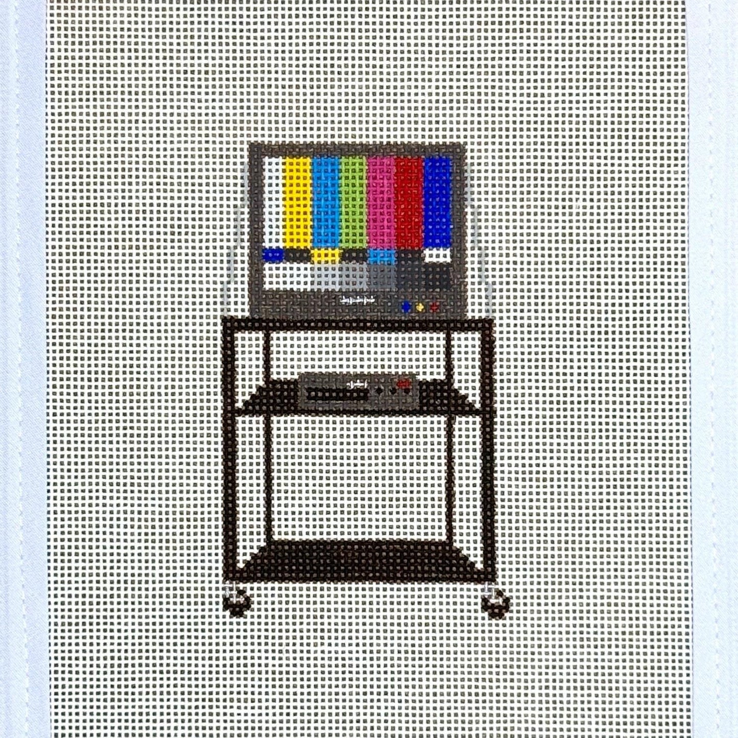 Standby Classroom TV Cart Needlepoint Canvas