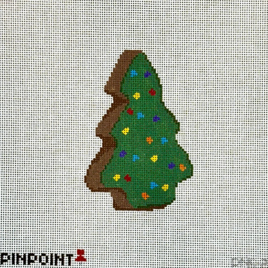 Brownie Christmas Tree Needlepoint Canvas