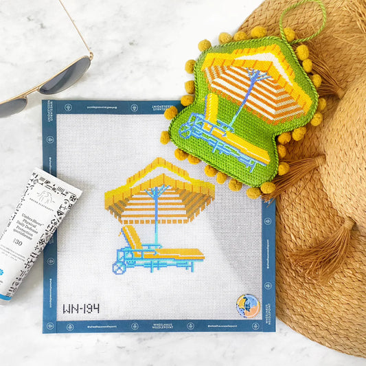 Sunny Days Umbrella Needlepoint Canvas