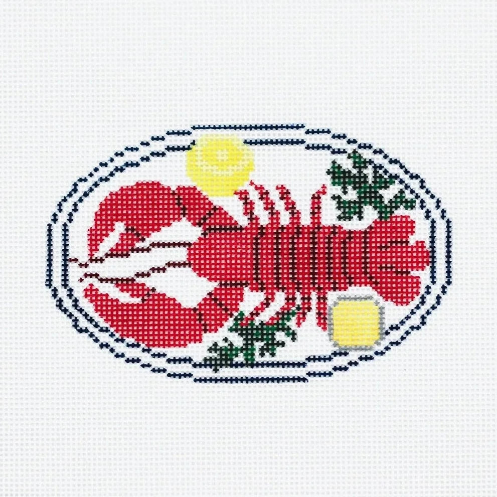 Lobster Dinner Needlepoint Canvas