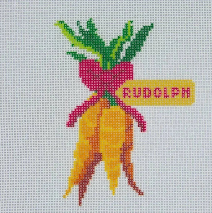 Carrots for Rudolph Needlepoint Canvas