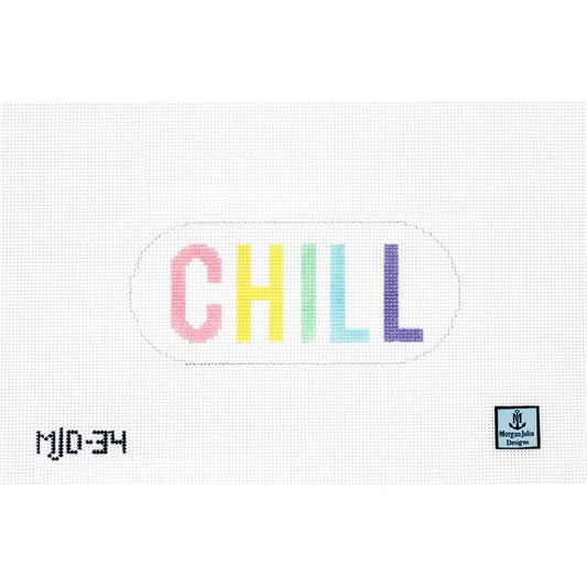Pastel Chill Pill Needlepoint Canvas