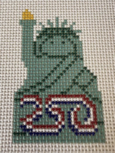 America 250 Statue of Liberty Stitch-It Angel Needlepoint Canvas