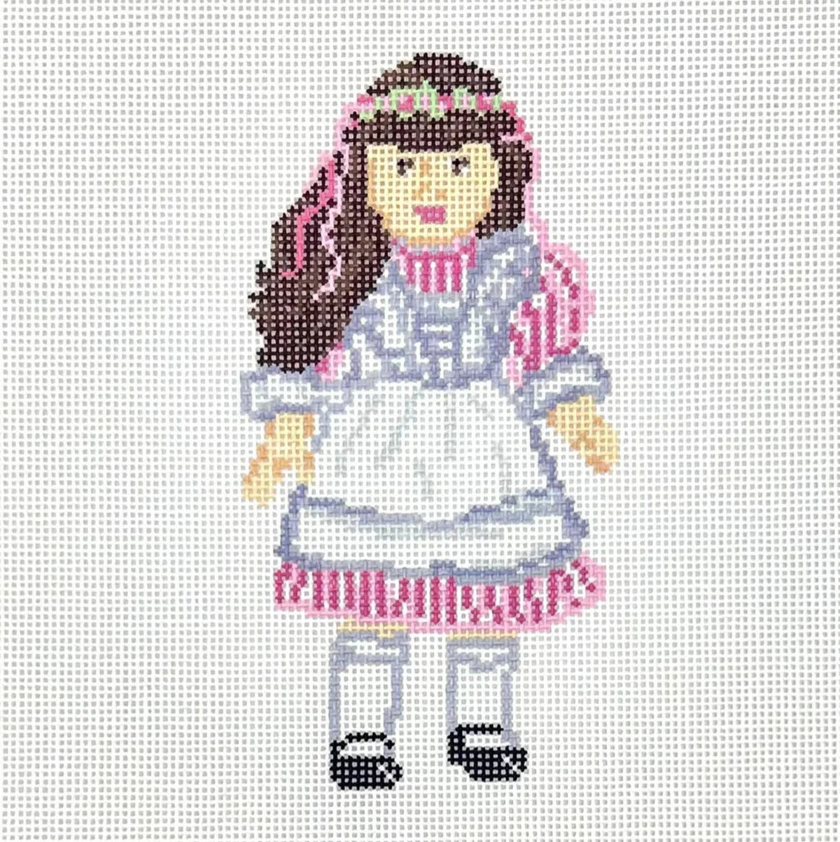 Samantha Birthday Doll Needlepoint Canvas
