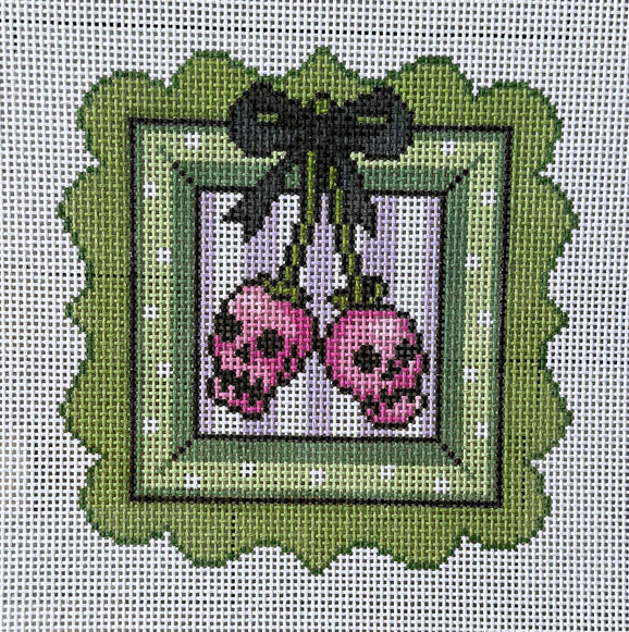 Dead Cute Sugar Skull Needlepoint Canvas