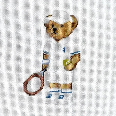 Tennis Bear Needlepoint Canvas